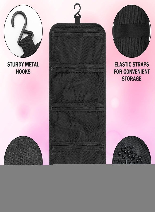 Vincreem Dance Shoe Organizer Hanging 4 Mesh Pockets Portable Shoe Bag Travel Foldable Dance Hanging Organizer for Ballet Competition Accessories, Unisex-adult - Image 5